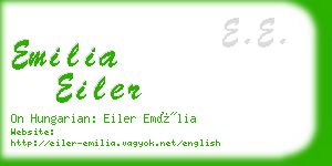 emilia eiler business card